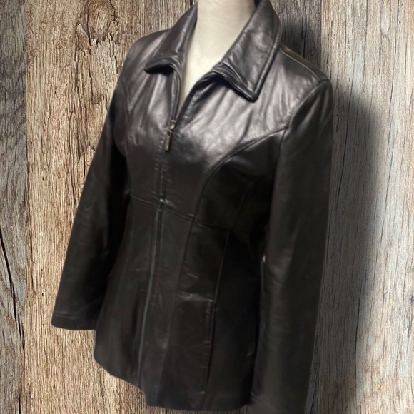 Leather Jacket Pelle Studio Size S EUC - Picture 2 of 8